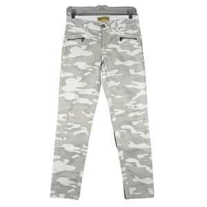 Democracy Pants Womens 4 Gray White Camouflage Ab Technology Utility Streetwear